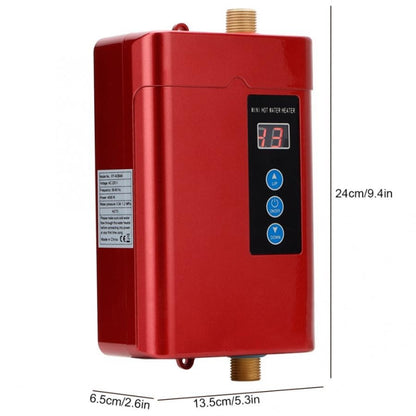 AU Plug 4000W Electric Water Heater With Remote Control Adjustable Temperate(Gold) - Water Heaters & Parts by buy2fix | Online Shopping UK | buy2fix