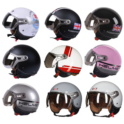 GXT Electric Vehicle Half Cover Helmet Four Seasons Retro Helmet, Size: XL(Cold Gray) - Helmets by GXT | Online Shopping UK | buy2fix