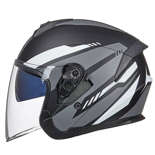 GXT Electric Vehicle Four Seasons Sun Protection & Windshield Double Lens Helmet, Size: M(Matt Black Gray) - Helmets by GXT | Online Shopping UK | buy2fix