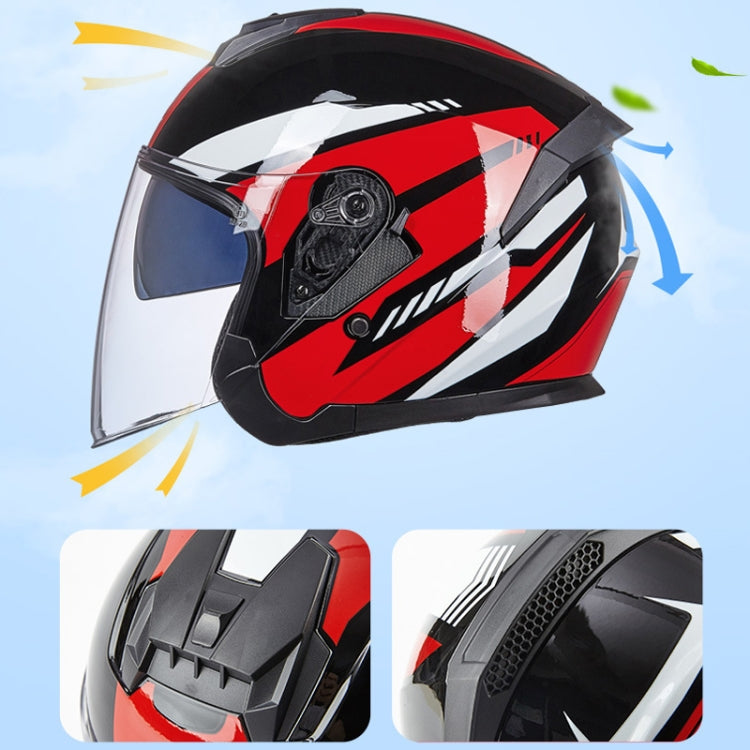 GXT Electric Vehicle Four Seasons Sun Protection & Windshield Double Lens Helmet, Size: M(Matt Black Gray) - Helmets by GXT | Online Shopping UK | buy2fix