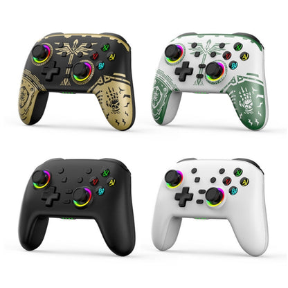 Wireless Bluetooth Somatosensory Vibration Gamepad for Nintendo Switch/Switch PRO, Color: White Green - Gamepads by buy2fix | Online Shopping UK | buy2fix