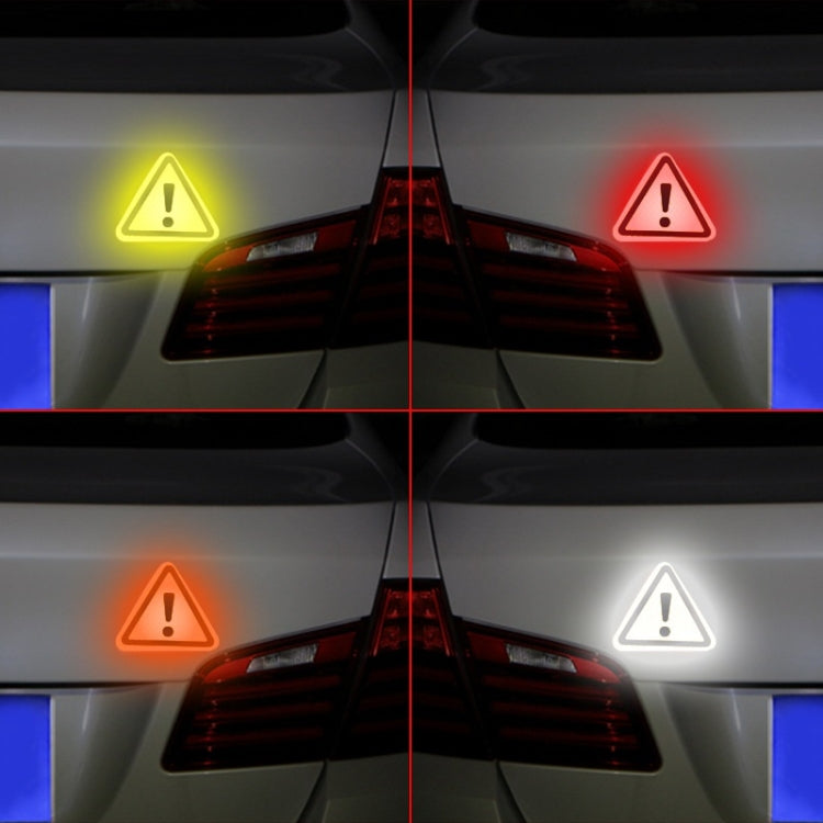 10pcs Car Tail Triangle Reflective Stickers Safety Warning Danger Signs Car Stickers(Red) - Warning Sticker by buy2fix | Online Shopping UK | buy2fix