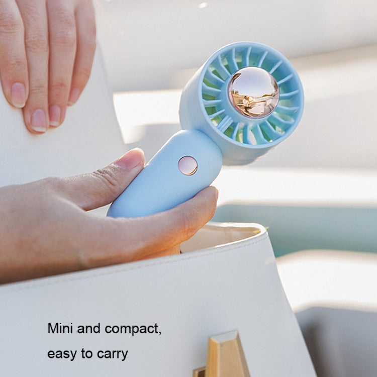 Hand Holds Small Fan Portable Mini Pocket Fan, Style: White Spray Plating Version - Electric Fans by buy2fix | Online Shopping UK | buy2fix