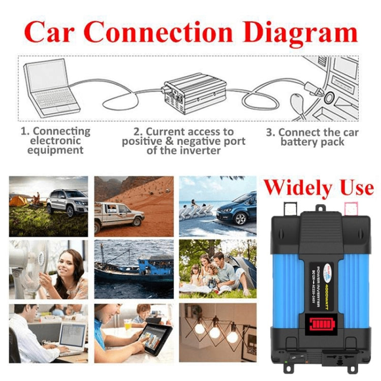 12V-220V 300W  SOLIKE TECH Vehicle Inverter Sine Wave Convertor Auto Inverter - Pure Sine Wave by SOLIKE TECH | Online Shopping UK | buy2fix