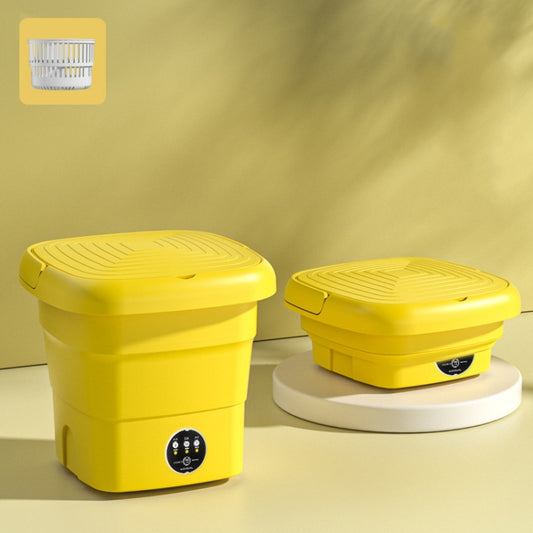 4.5L Mini Portable Folding Household Washing Machine Underwear Washer, Color: Warm Yellow(US Plug) - Washing Machines & Accessories by buy2fix | Online Shopping UK | buy2fix