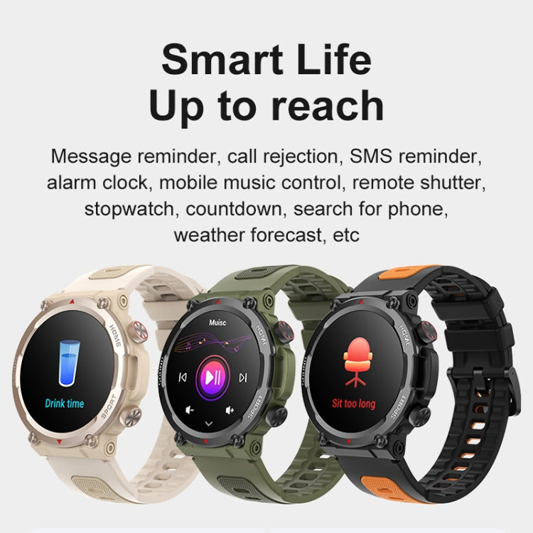 S56T Heart Rate/Blood Oxygen/Sleep Monitoring Bluetooth Call Outdoor Waterproof Smart Watch(Blue) - Smart Watches by buy2fix | Online Shopping UK | buy2fix