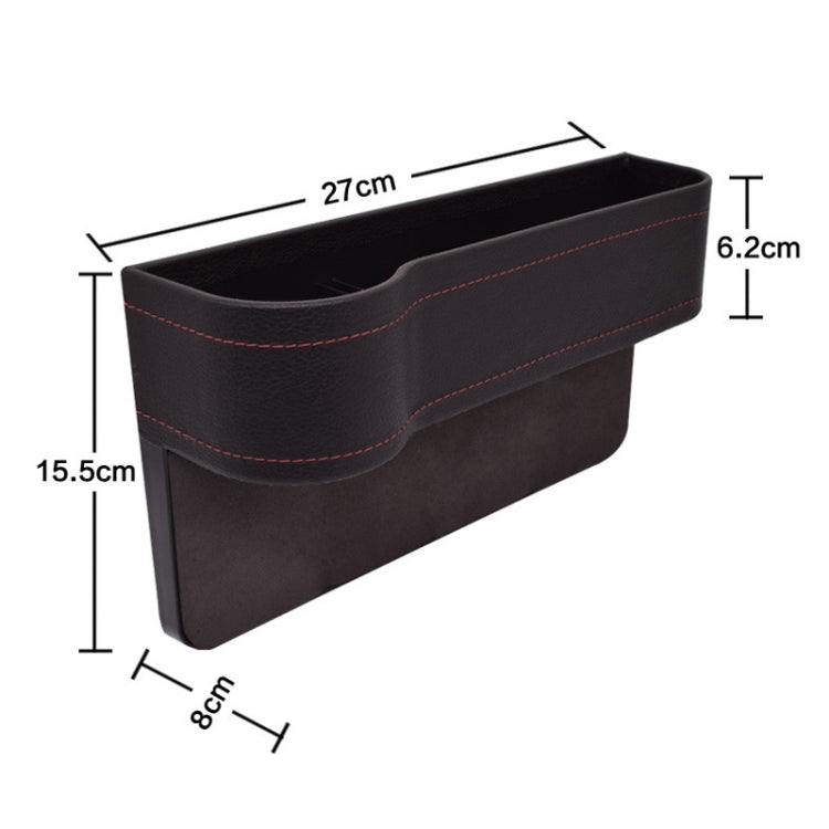 Car Seat Gap Interior PU Leather Storage Box Water Cup Holder(Principal Driver Brown) - Stowing Tidying by buy2fix | Online Shopping UK | buy2fix