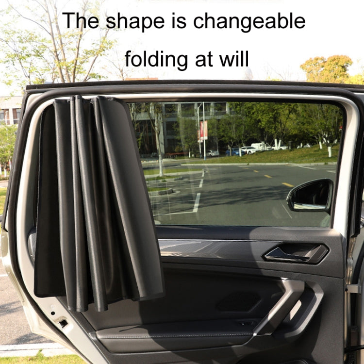Heat-insulating Opaque Vinyl Coated Magnetic Car Curtains, Style: Full Blackout Principal Drive - Window Foils & Solar Protection by buy2fix | Online Shopping UK | buy2fix