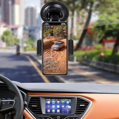 Car Suction Cup Mobile Phone Navigation Live Broadcast Shooting Bracket, Specification: Without Bluetooth - Car Holders by buy2fix | Online Shopping UK | buy2fix