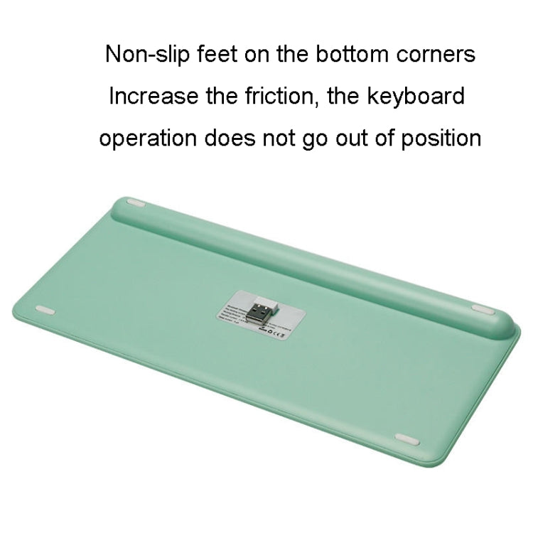 B087 2.4G Portable 78 Keys Dual Mode Wireless Bluetooth Keyboard And Mouse, Style: Keyboard Mouse Set Green - Wireless Keyboard by buy2fix | Online Shopping UK | buy2fix