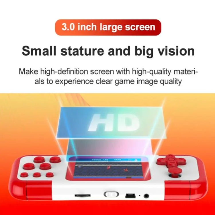 A12 3.0-inch HD Colorful Screen Retro Handheld Game Console with 666 Built-in Games, Model: Double Yellow Blue - Pocket Console by buy2fix | Online Shopping UK | buy2fix