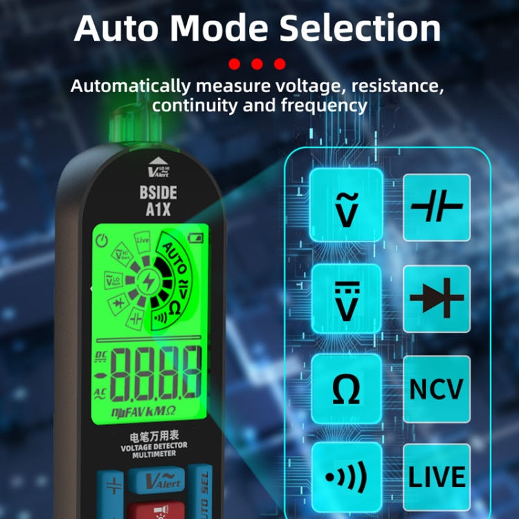 BSIDE A1X Charging Model Mini Digital Electric Pen Intelligent Automatic Merit Multimeter, Specification: With Tool Pack - Digital Multimeter by BSIDE | Online Shopping UK | buy2fix