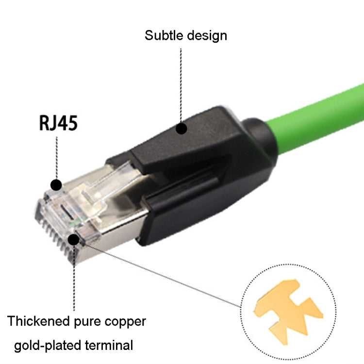 3m CAT6 Double Shielded Gigabit Industrial Cable Vibration-Resistant And Highly Flexible Drag Chain Cable - Lan Cable and Tools by buy2fix | Online Shopping UK | buy2fix