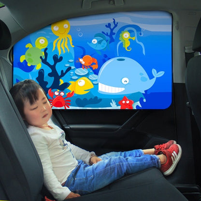 Car Cartoon Magnetic Sunshade Sunscreen Telescopic Collapsible Sunshield, Size:Driving(Rabbit) - Window Foils & Solar Protection by buy2fix | Online Shopping UK | buy2fix