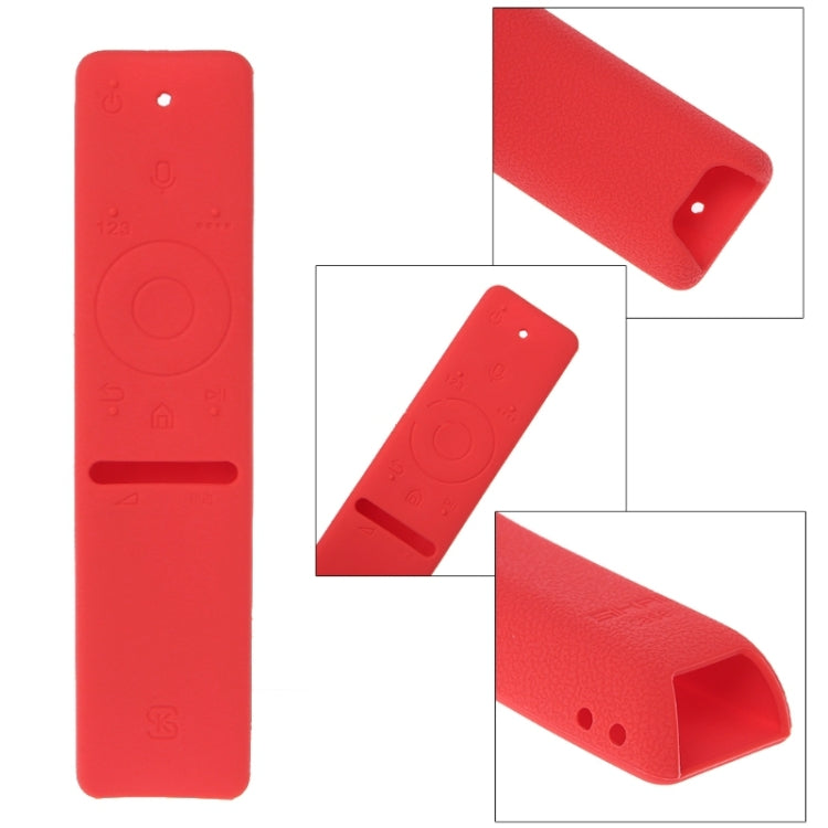 Silicone Protective Cover Case for Samsung Smart TV Voice Version Remote Control UA55KU6300J/6880J UA49KS7300(Red) - Consumer Electronics by buy2fix | Online Shopping UK | buy2fix