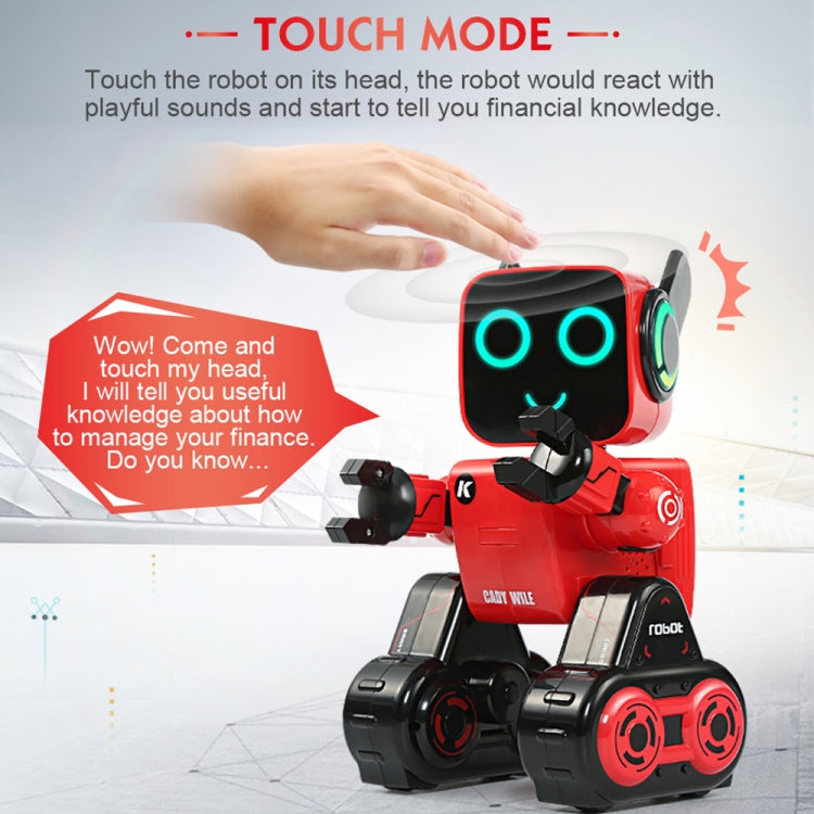 JJR/C R4 Cady Wile 2.4GHz Intelligent Remote Control Robo-advisor Money Management Robots Toy with Colorful LED Light, Remote Control Distance: 15m, Age Range: 8 Years Old Above (Red) - RC Robots by JJR/C | Online Shopping UK | buy2fix