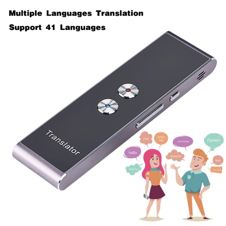 T8+ Portable Smart Voice Translator Smart Business Travel Real Time AI Translator Translation Machine 40 Languages Translator(Black) - Consumer Electronics by buy2fix | Online Shopping UK | buy2fix