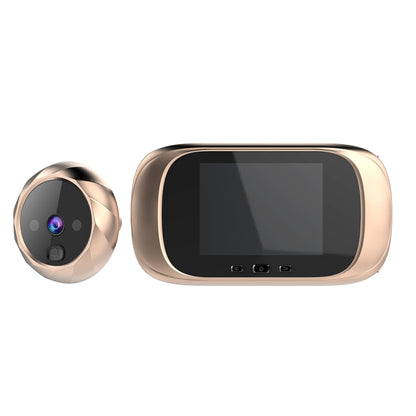 DD1 Smart Electronic Cat Eye Camera Doorbell with 2.8 inch LCD Screen, Support Infrared Night Vision(Gold) - Security by buy2fix | Online Shopping UK | buy2fix
