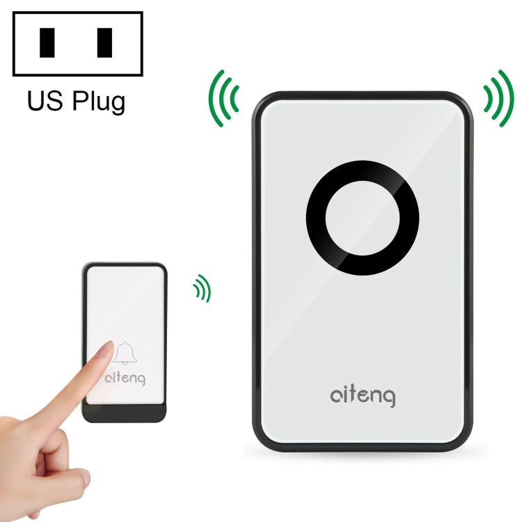 AITENG V018J Wireless Batteryless WIFI Doorbell, US Plug - Security by AITENG | Online Shopping UK | buy2fix