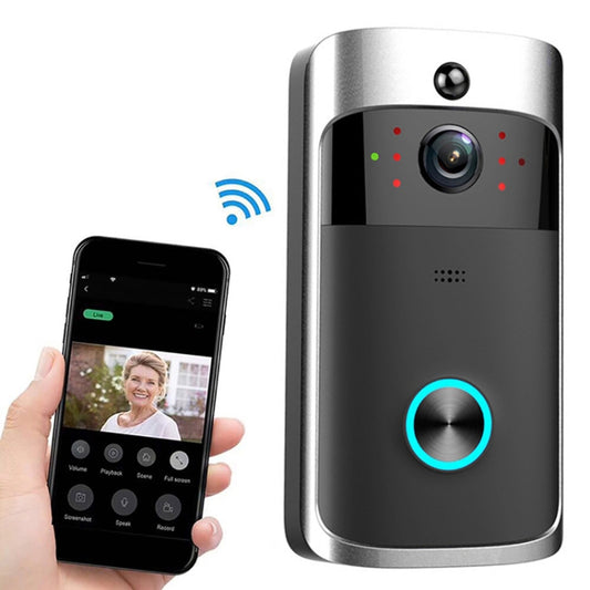 M3 720P Smart WIFI Ultra Low Power Video Visual Doorbell,Support Mobile Phone Remote Monitoring & Night Vision(Black) - Security by buy2fix | Online Shopping UK | buy2fix