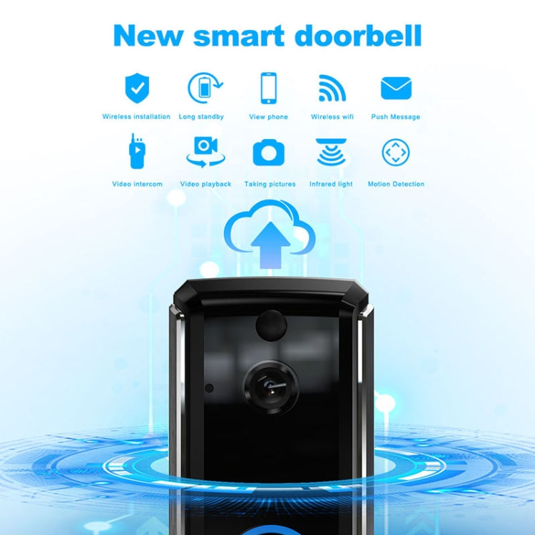 M101 WiFi Intelligent Video Doorbell, Support Infrared Night Vision / Motion Detection / Two-way Intercom / 32GB SD Card (Black) - Security by buy2fix | Online Shopping UK | buy2fix