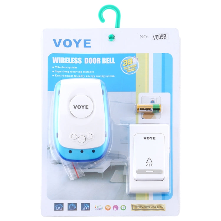 VOYE V009B Home Music Remote Control Wireless Doorbell with 38 Polyphony Sounds, US Plug (White) - Security by VOYE | Online Shopping UK | buy2fix