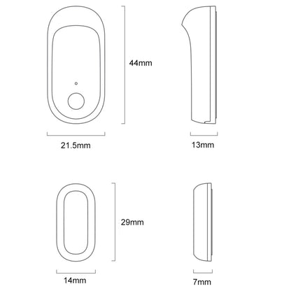 Original Xiaomi Youpin qingping Door and Window Opening and Closing Sensor, Need to be used with CA1001(White) - Security by Xiaomi | Online Shopping UK | buy2fix