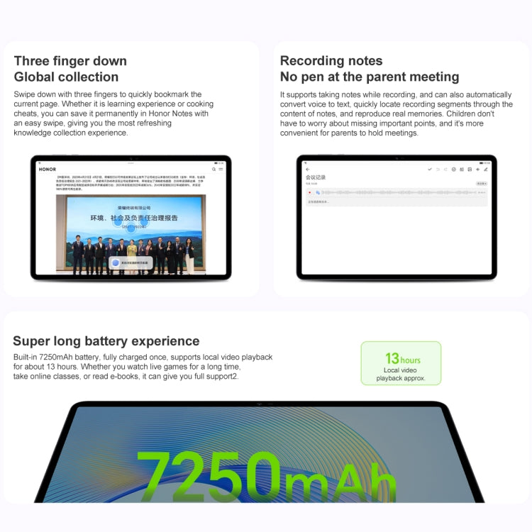 Honor Pad X8 Pro ELN-W09 WiFi, 11.5 inch, 6GB+128GB, MagicOS 7.1 Qualcomm Snapdragon 685 Octa Core, 6 Speakers, Not Support Google(Grey) - Huawei by Huawei | Online Shopping UK | buy2fix