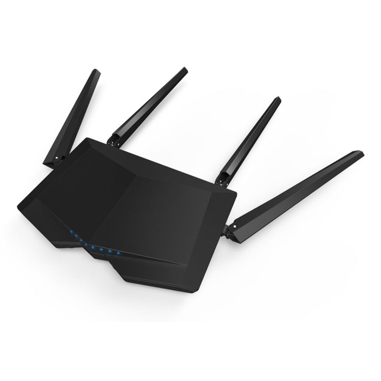 Tenda AC6 AC1200 Smart Dual-Band Wireless Router 5GHz 867Mbps + 2.4GHz 300Mbps WiFi Router with 4*5dBi External Antennas(Black) - Wireless Routers by Tenda | Online Shopping UK | buy2fix
