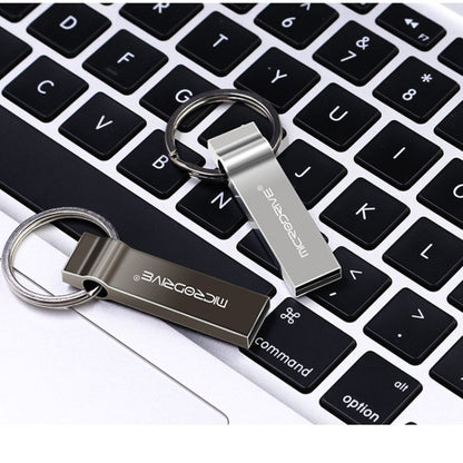 MicroDrive 8GB USB 2.0 Metal Keychain U Disk (Grey) - USB Flash Drives by MicroDrive | Online Shopping UK | buy2fix