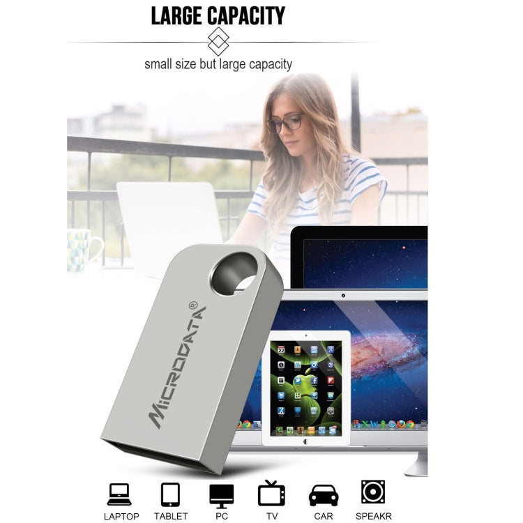 Microdata 4GB USB 2.0 Mini Metal U Disk - USB Flash Drives by Microdata | Online Shopping UK | buy2fix