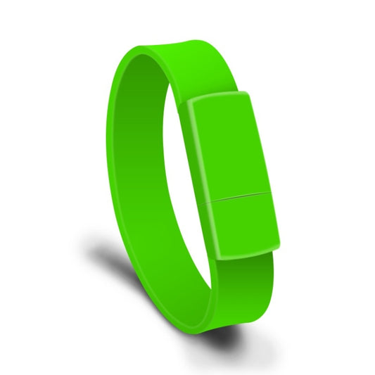 MicroDrive 32GB USB 2.0 Fashion Bracelet Wristband U Disk (Green) - USB Flash Drives by MicroDrive | Online Shopping UK | buy2fix