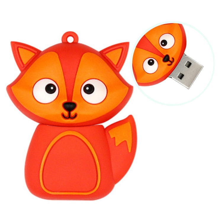 MicroDrive 4GB USB 2.0 Creative Cute Fox U Disk - USB Flash Drives by MicroDrive | Online Shopping UK | buy2fix