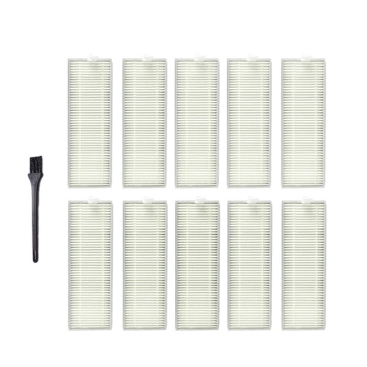 XI268 10 PCS I259 Filter+ G101 Small Black Brush for ILIFE A7 A9 - Consumer Electronics by buy2fix | Online Shopping UK | buy2fix